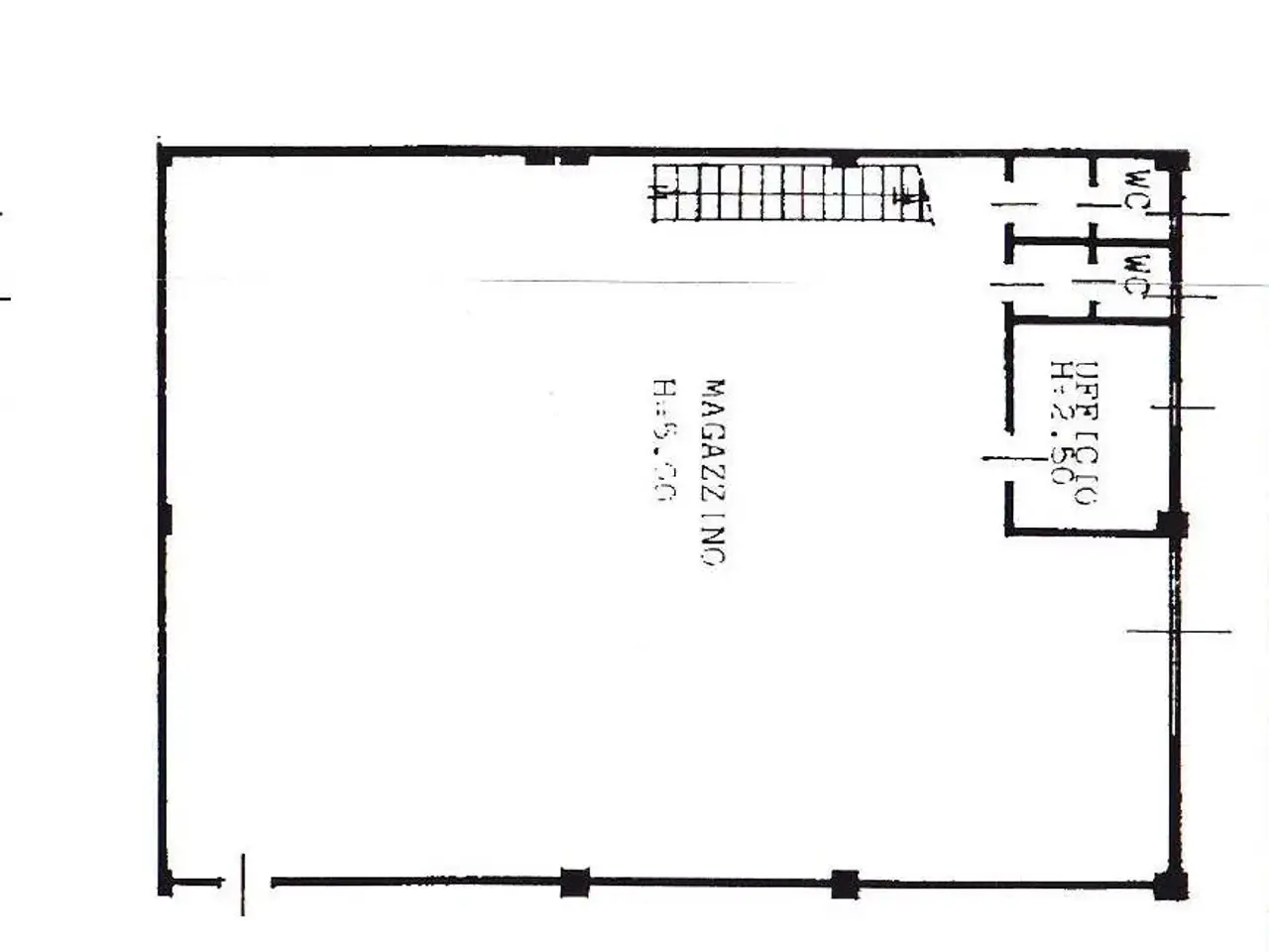 Capannone in , Zibido San Giacomo, {3} - Planimetria 1
