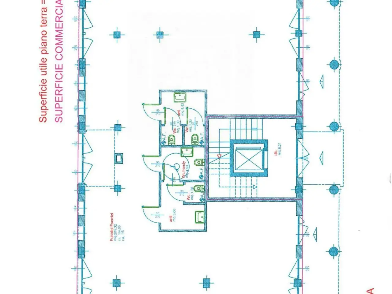 Negozio in Via Pietro Pariati 13, Reggio nell'Emilia, {3} - Planimetria 1