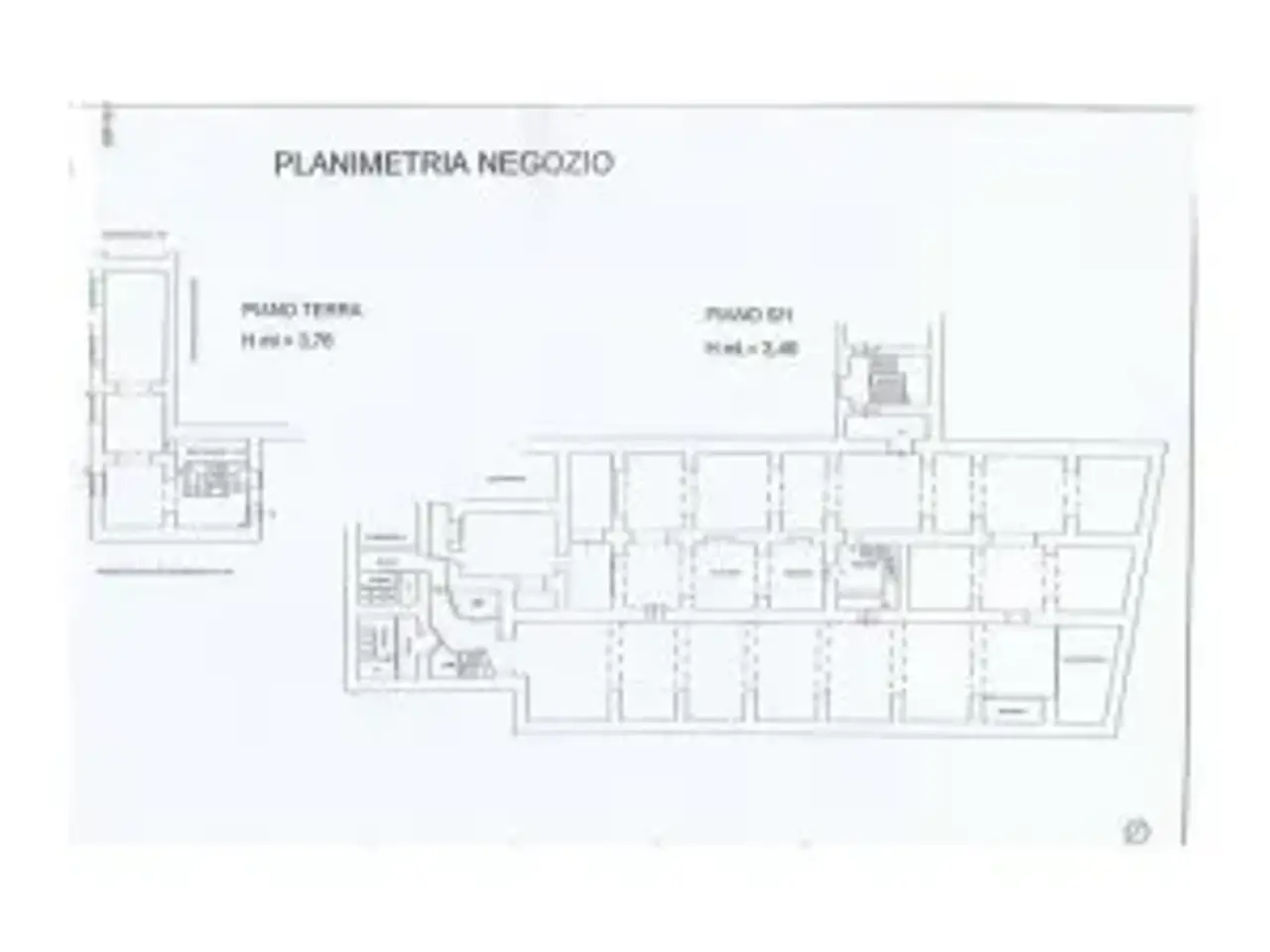 Negozio in Viale Regina Margherita, Roma, {3} - Planimetria 1