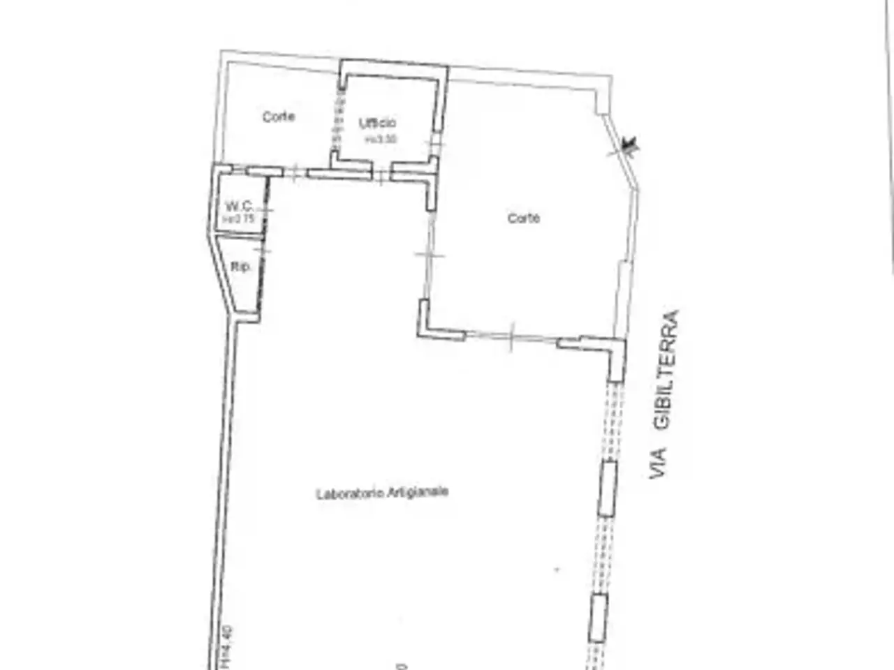 Magazzino in Via Gibilterra, Messina, {3} - Planimetria 1