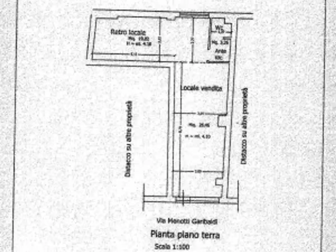 Negozio in Via Menotti Garibaldi 19, Velletri, {3} - Planimetria 1