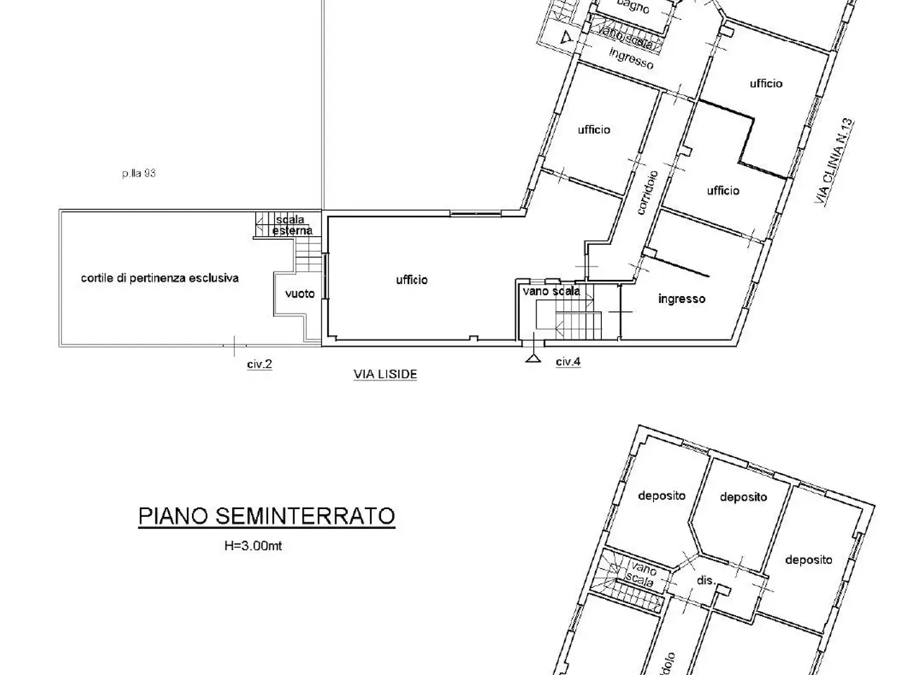 Ufficio in Via Liside 2-4, Bari, {3} - Planimetria 1