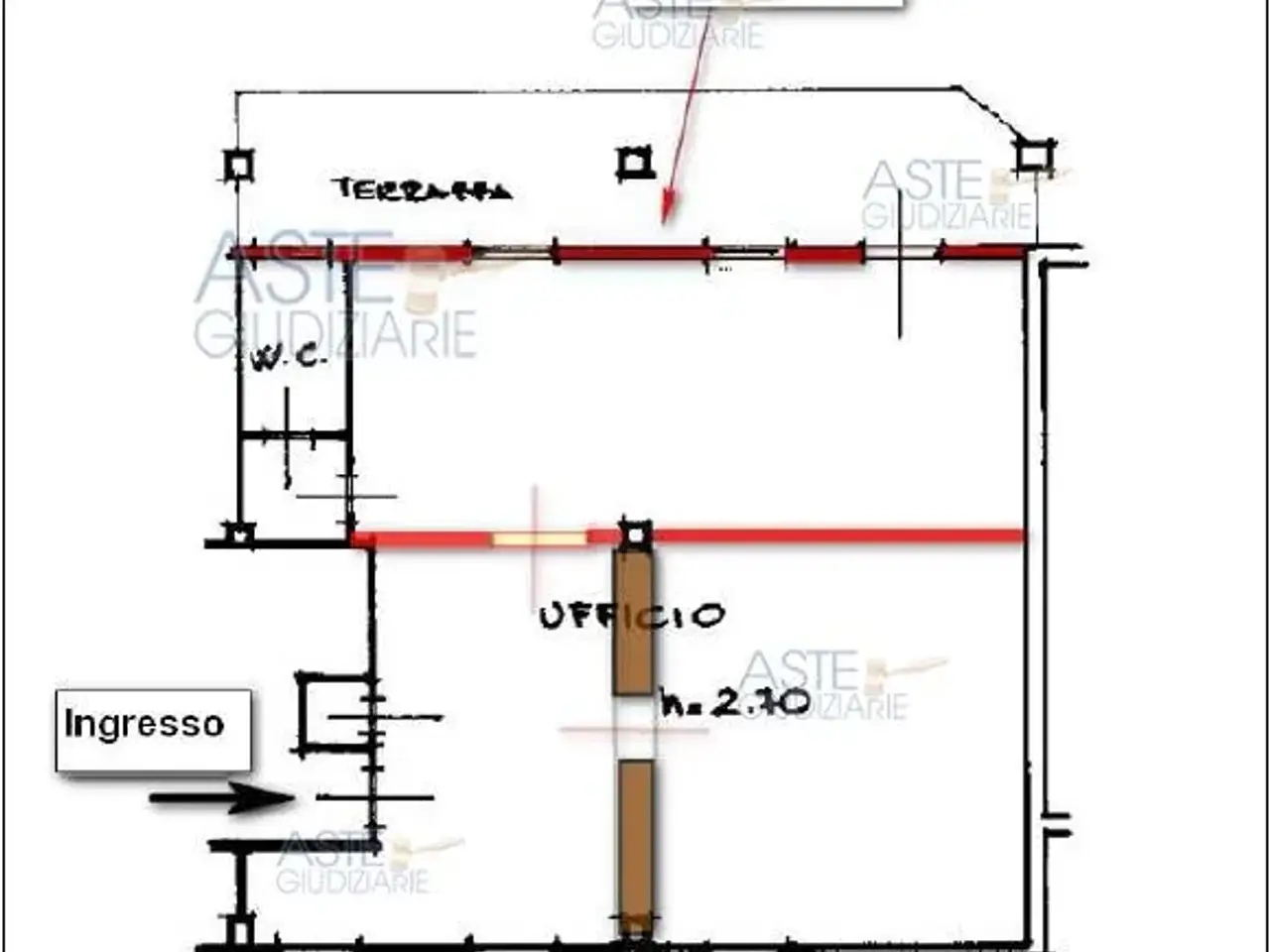 Ufficio in Piazza Europa, 20, 25030 Coccaglio Bs, Italia 20, Coccaglio, {3} - Planimetria 1