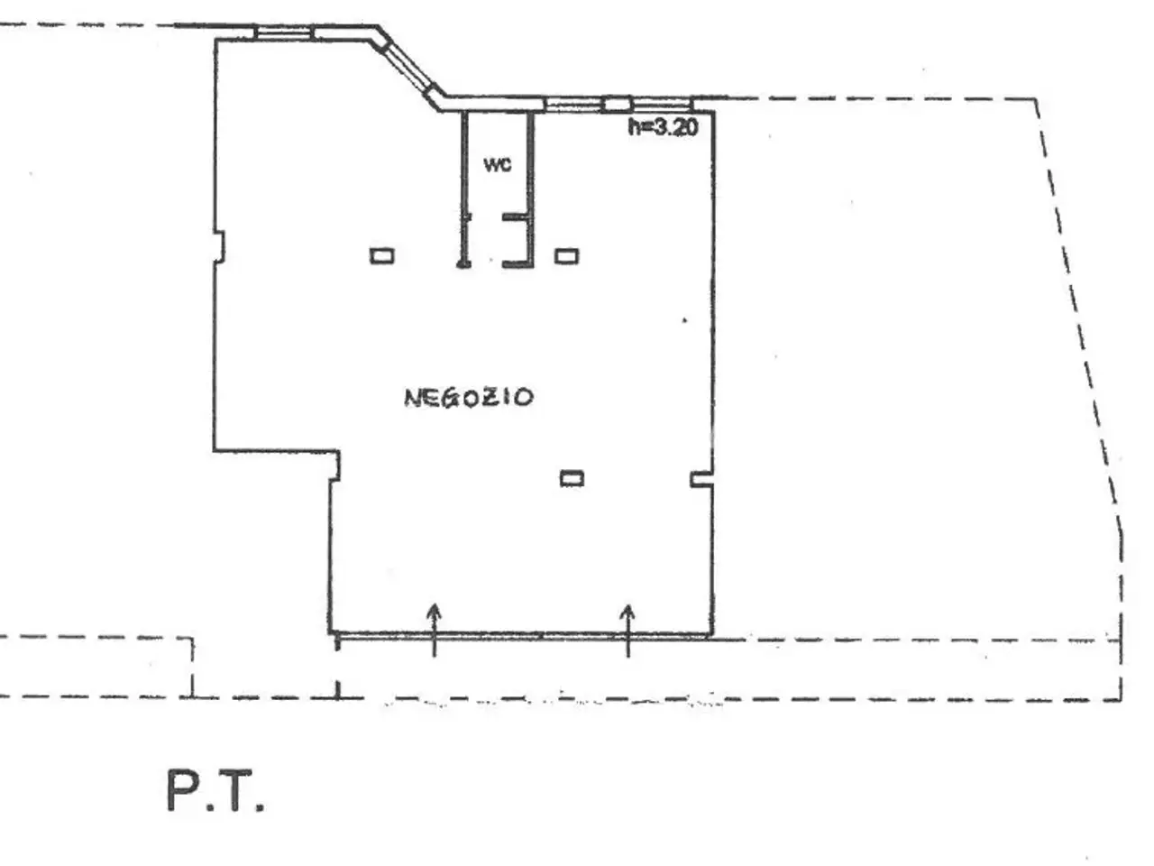 Negozio in Via Alcide De Gasperi, Montecassiano, {3} - Planimetria 1