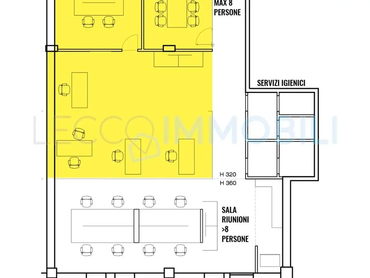 Ufficio in Via Strecciola 5-7, Malgrate, {3} - Planimetria 1