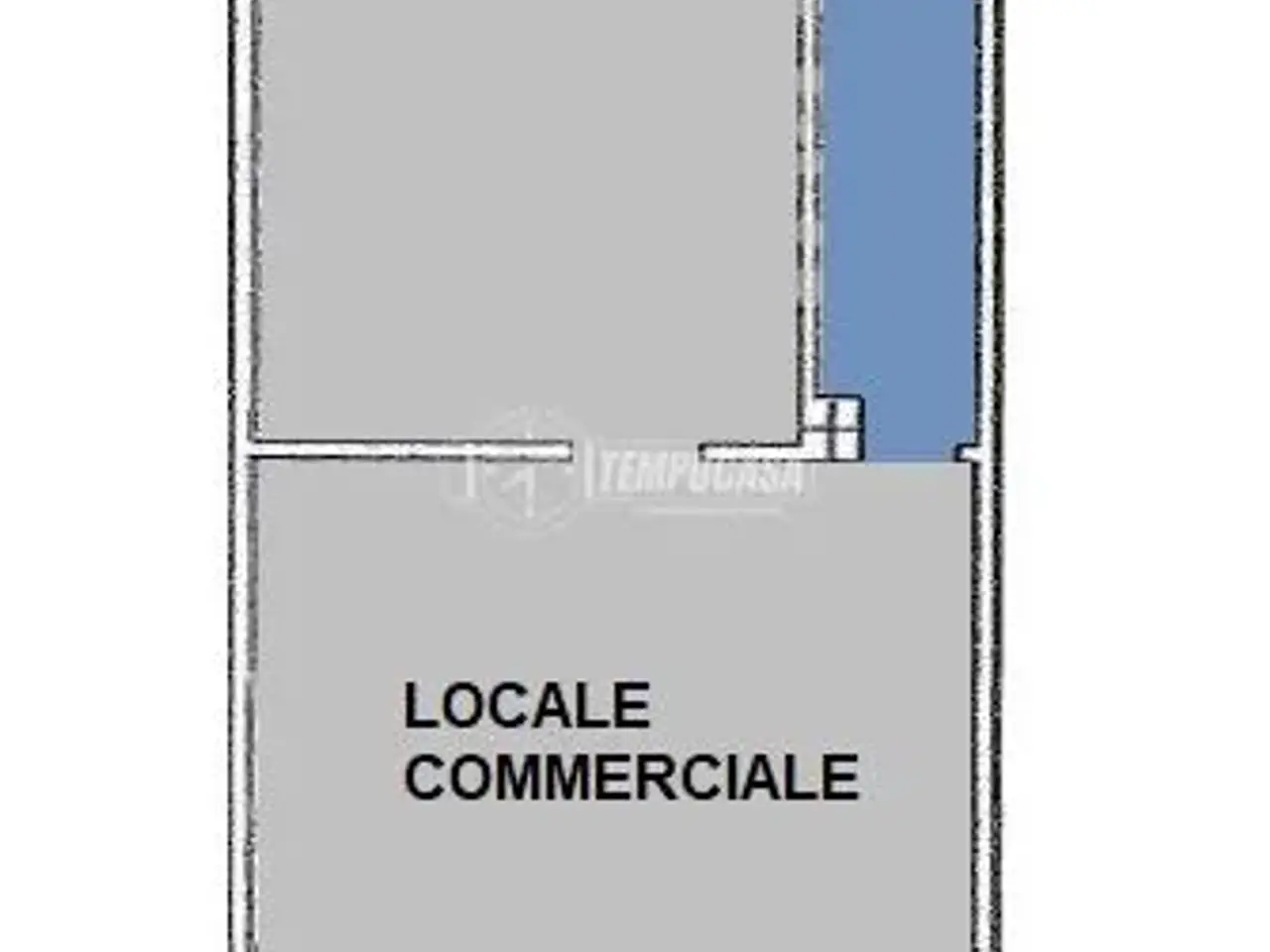 Negozio in Via Giordano Bruno 187, Porto San Giorgio, {3} - Planimetria 1