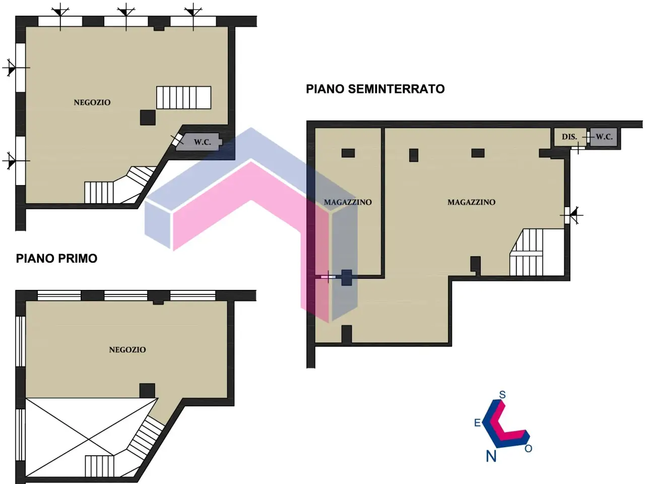 Negozio in Via Ferdinando LI Donni 1, Palermo, {3} - Planimetria 1