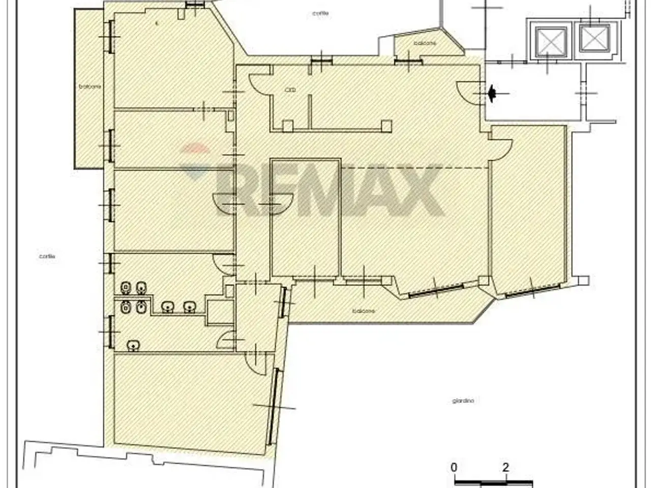 Ufficio in Foro Buonaparte 12, Milano, {3} - Planimetria 1
