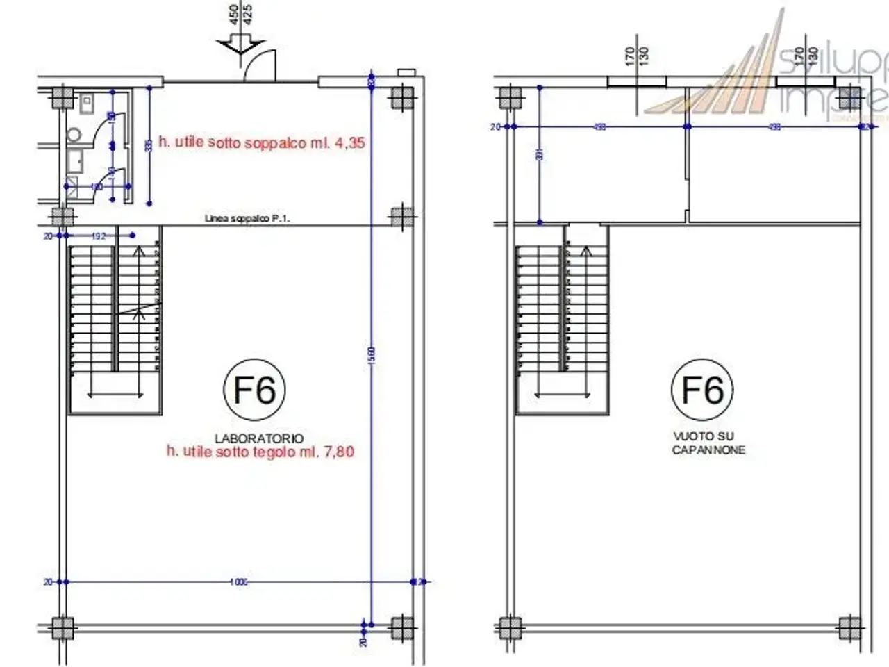 Capannone in Viale delle Industrie 1-F6, Bernareggio, {3} - Planimetria 1