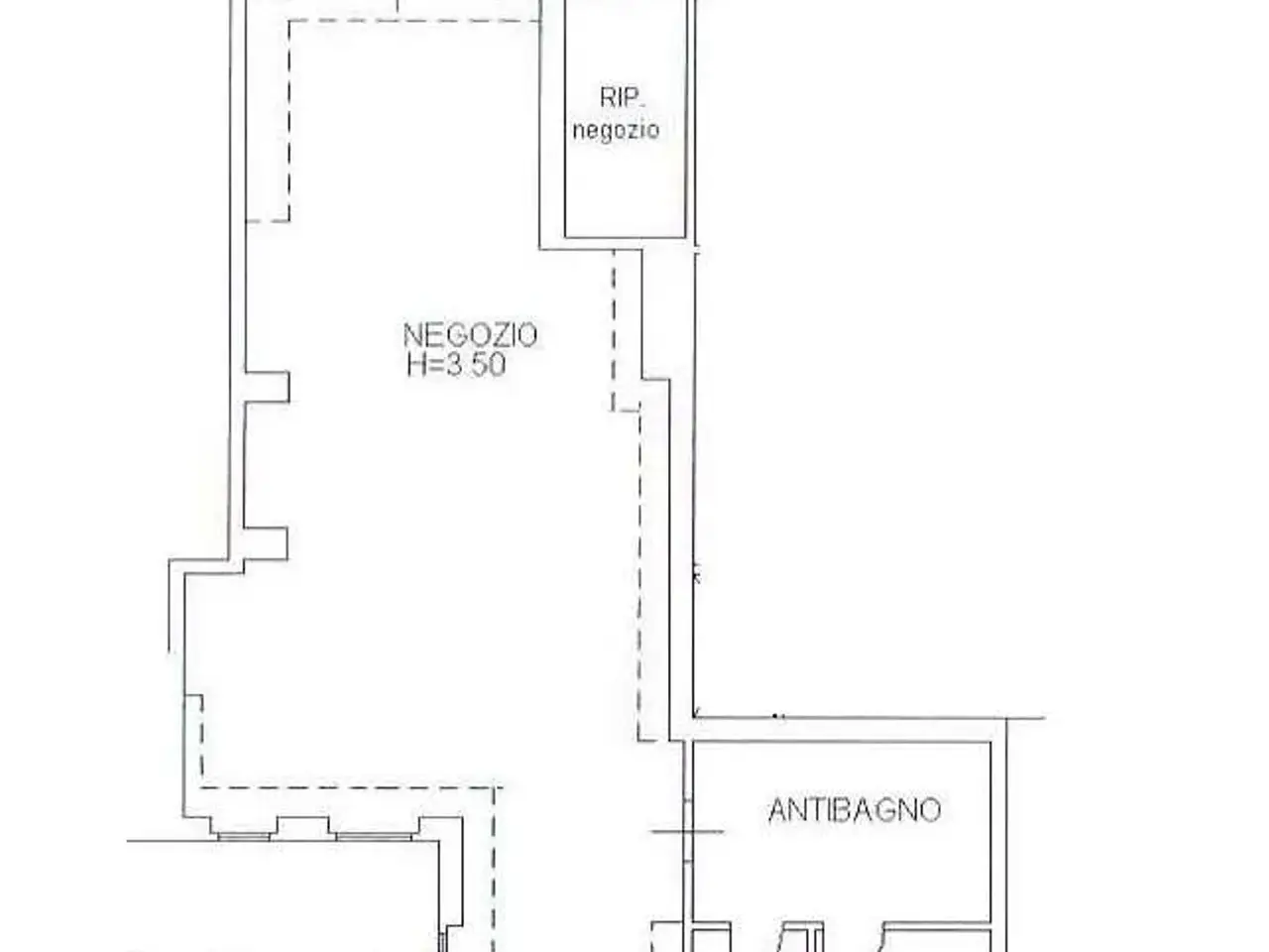 Negozio in Via C. Colombo, Osimo, {3} - Planimetria 1