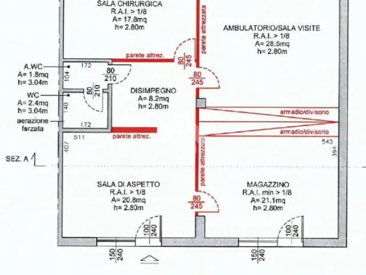Ufficio in Via Paolo VI 5, Carpenedolo, {3} - Planimetria 1