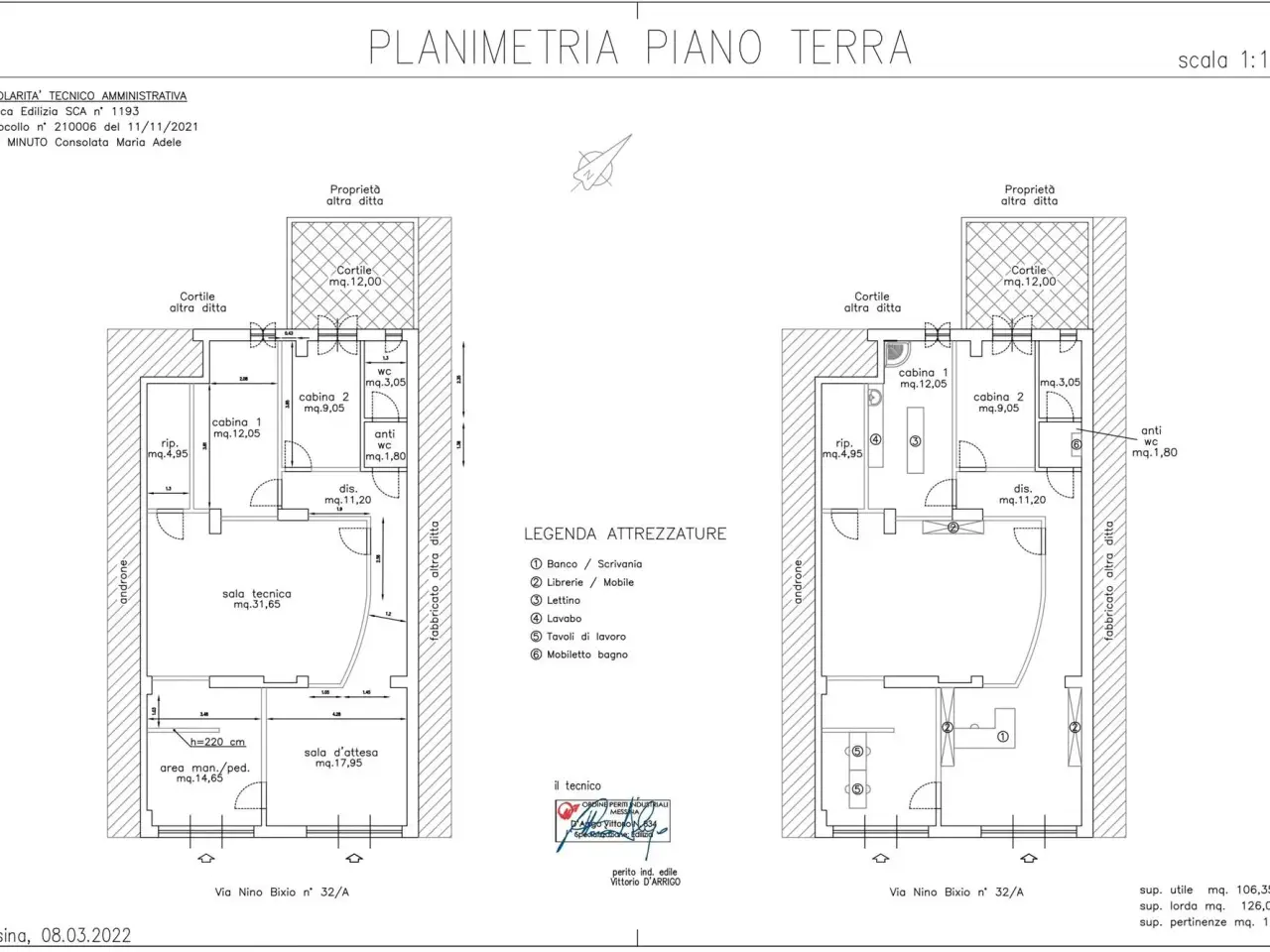 Negozio in Via Nino Bixio, Reggio Calabria, {3} - Planimetria 1
