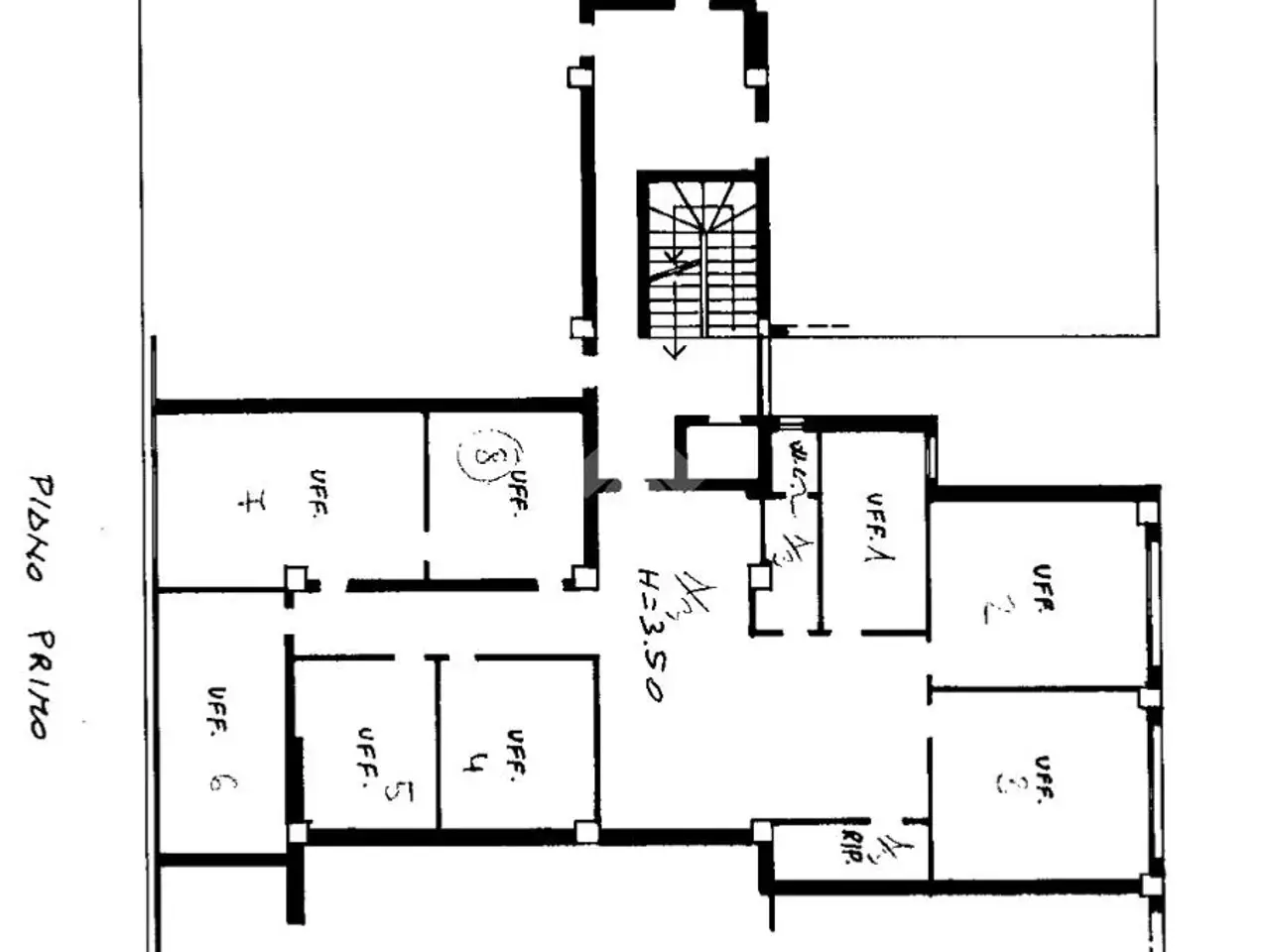 Ufficio in Via Guglielmo Oberdan 28, Pordenone, {3} - Planimetria 1