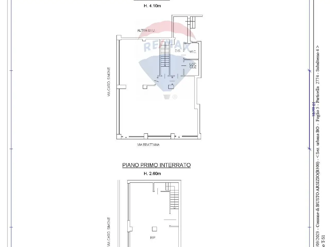 Negozio in Via Burattana 1, Busto Arsizio, {3} - Planimetria 1