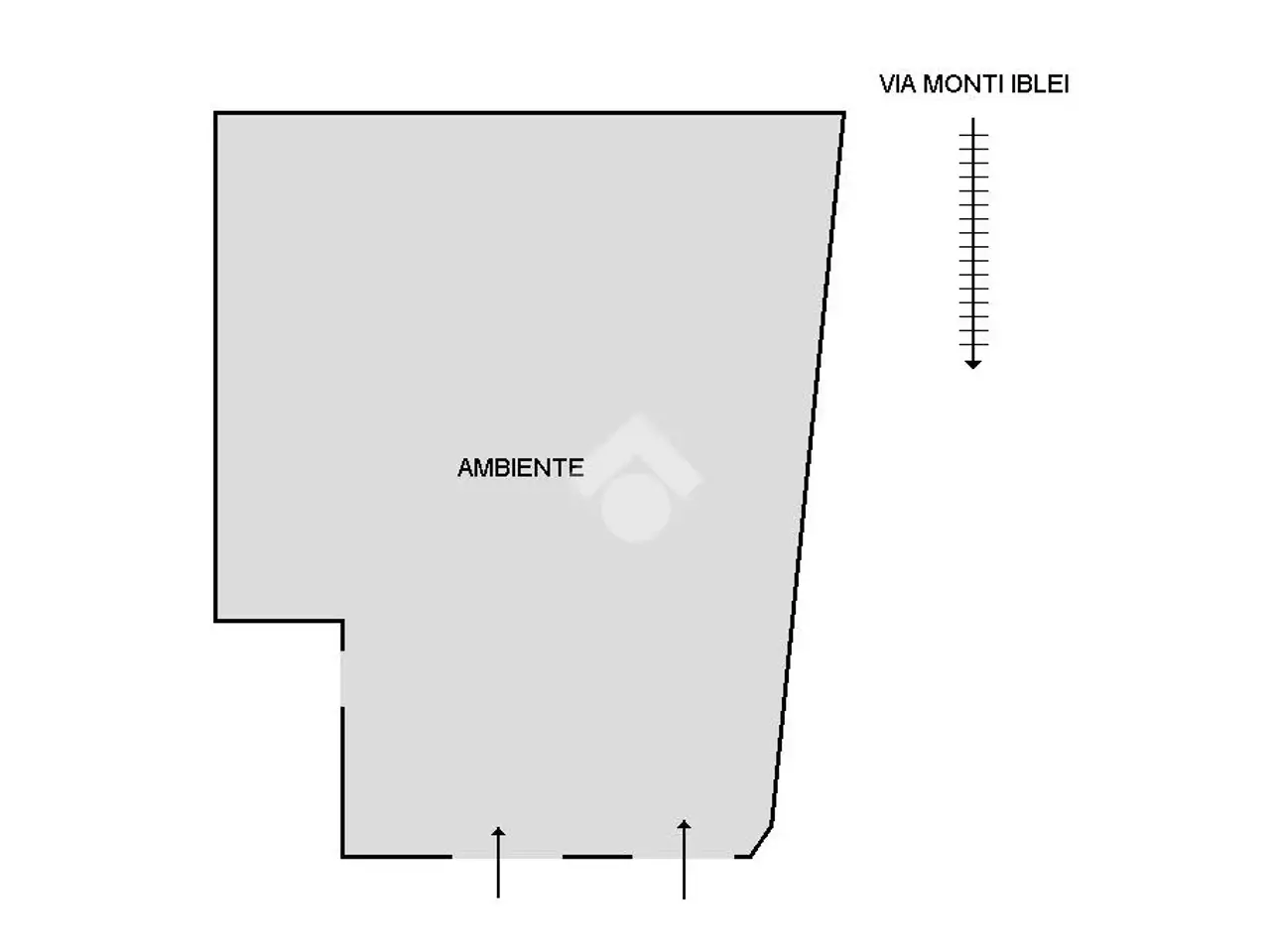 Magazzino in Via Monti Iblei 47, Palermo, {3} - Planimetria 1