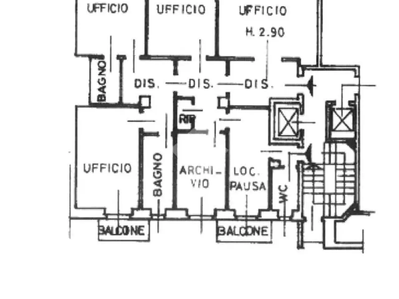 Ufficio in Viale Daniele Ranzoni 23, Milano, {3} - Planimetria 1