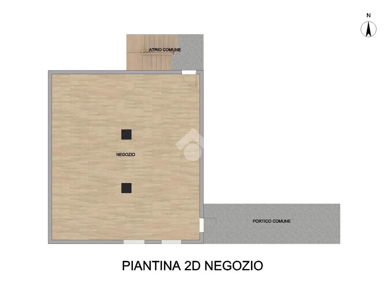 Negozio in Via San Martino 24, Leno, {3} - Planimetria 1