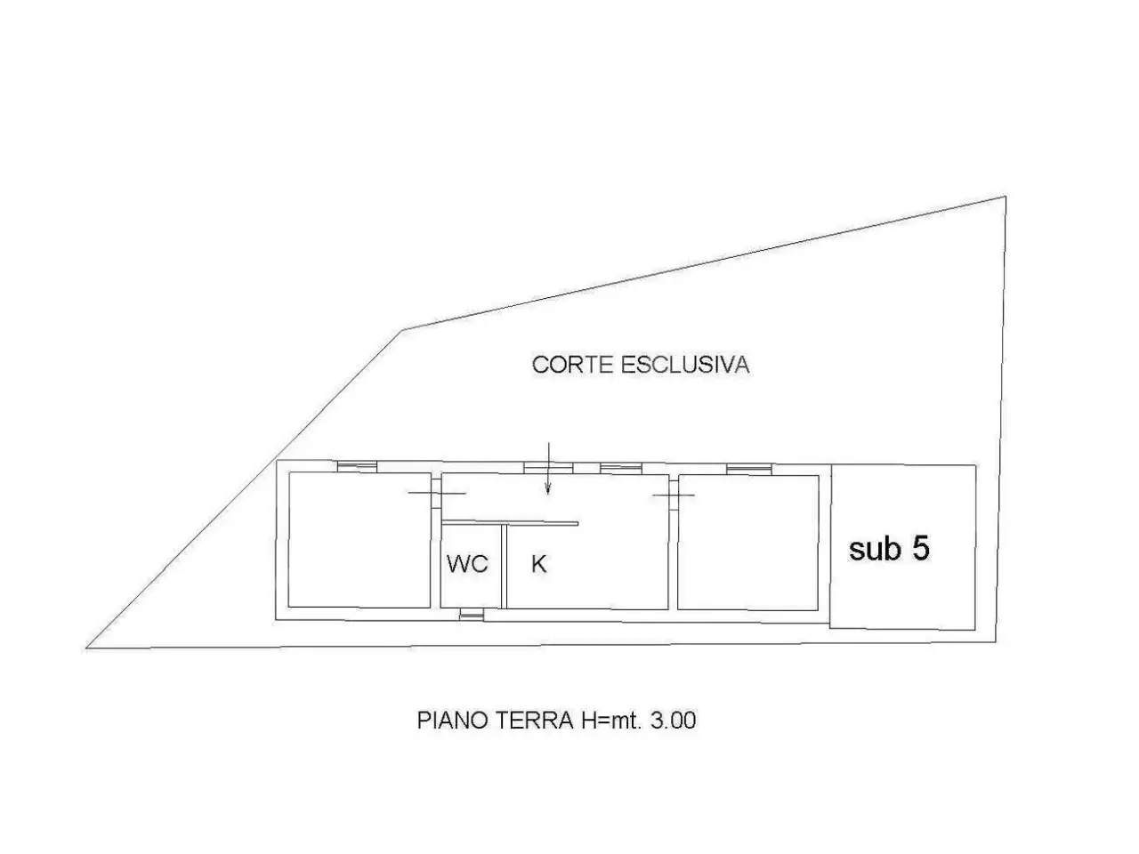 Ufficio in Viale dei Giardini 50, Rende, {3} - Planimetria 1