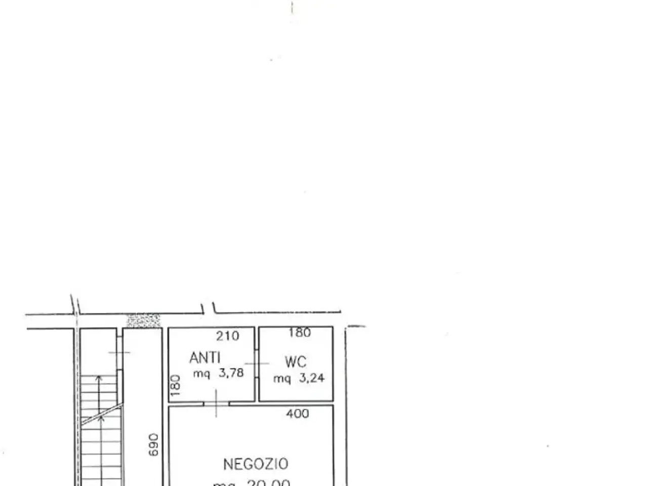 Negozio in Viale Matteotti 344 1, Cesena, {3} - Planimetria 1