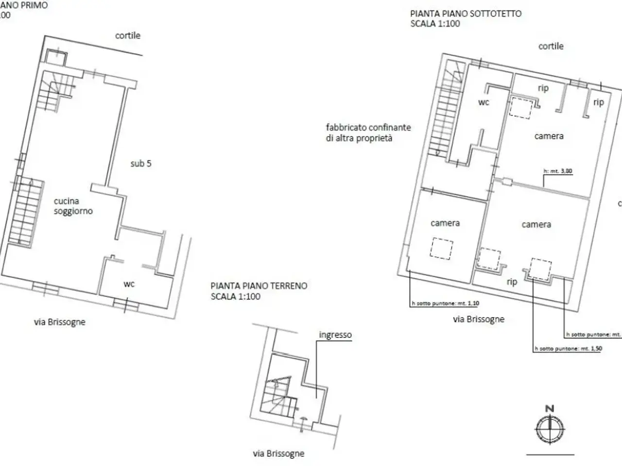 Laboratorio in Via Brissogne 46, Torino, {3} - Planimetria 1