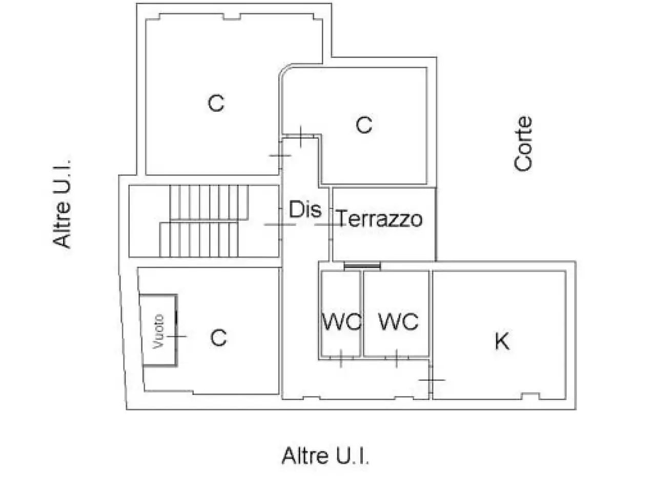 Trilocale in vendita, Pendino 2 Lombardi, Castel San Giorgio - Planimetria 1