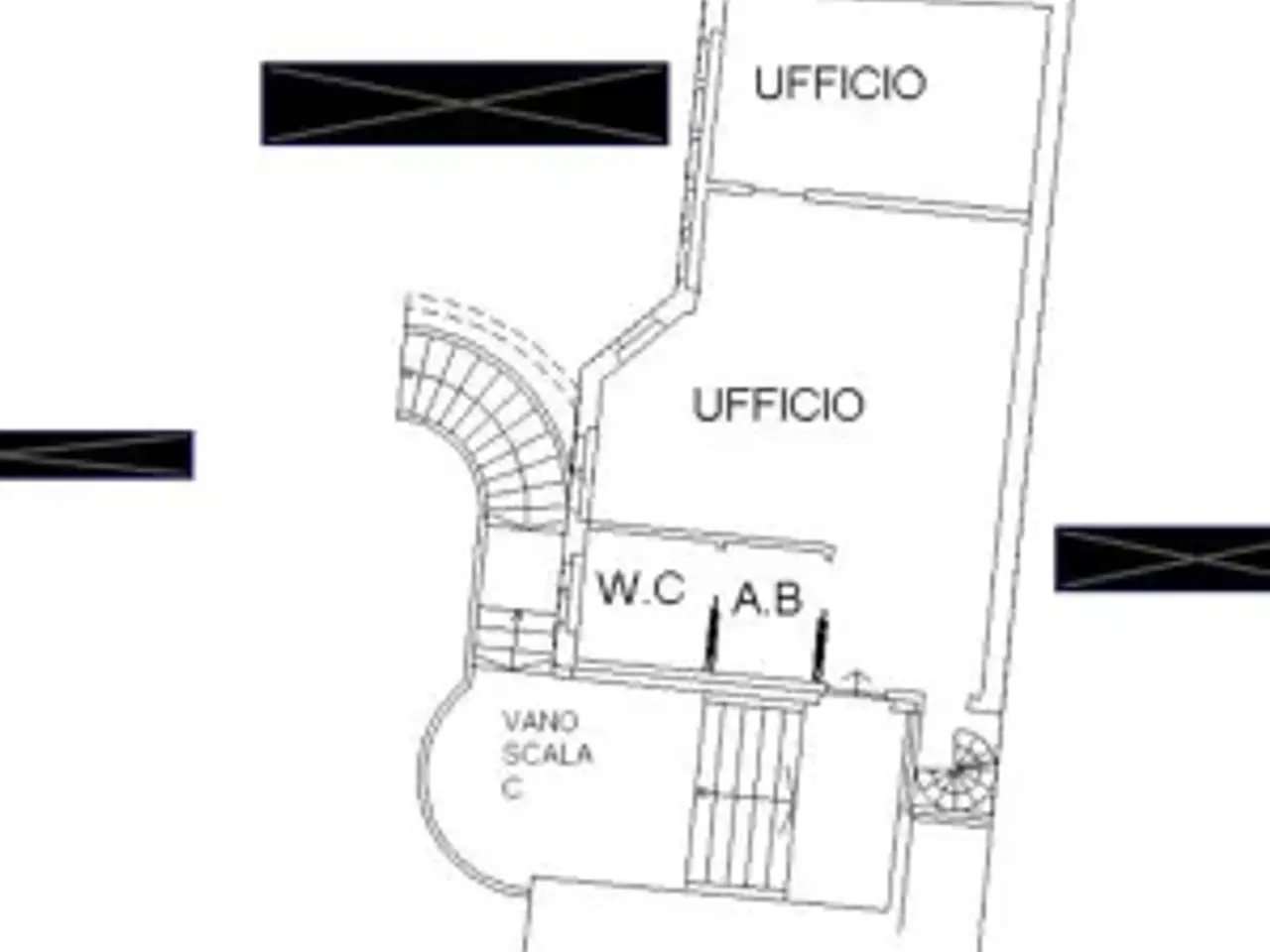 Ufficio in Via Bramante 40, Milano, {3} - Planimetria 1