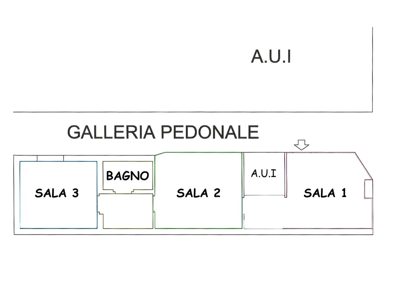 Negozio in Via Giuseppe di Vittorio, 89, Desenzano Del Garda, {3} - Planimetria 1