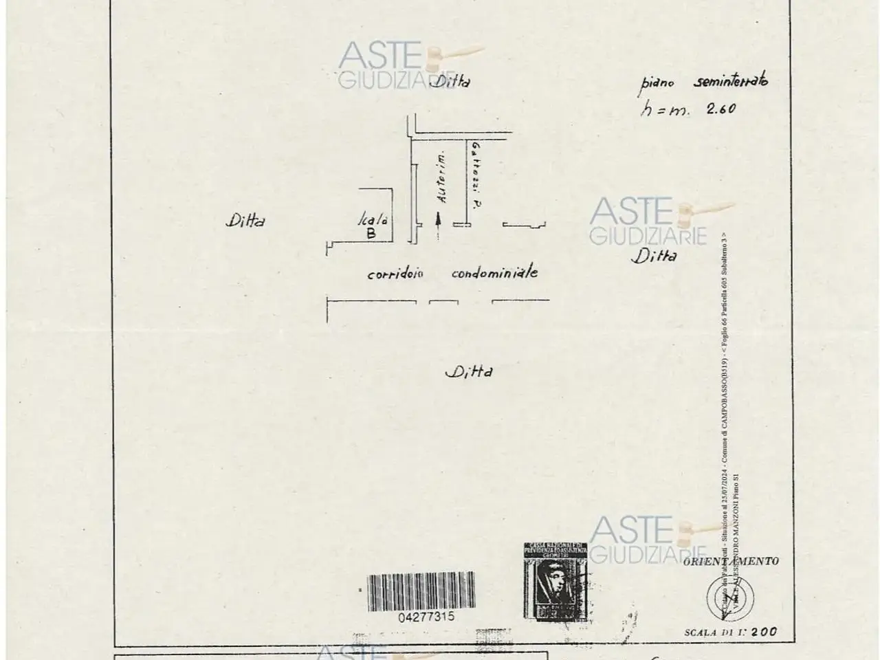 Garage in Via Italo Svevo, 93, 86100 Campobasso Cb, Italia 93, Campobasso, {3} - Planimetria 1