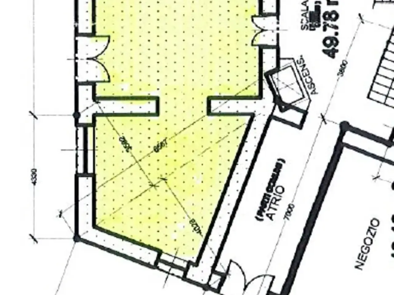 Esercizio commerciale in , Asti, {3} - Planimetria 1
