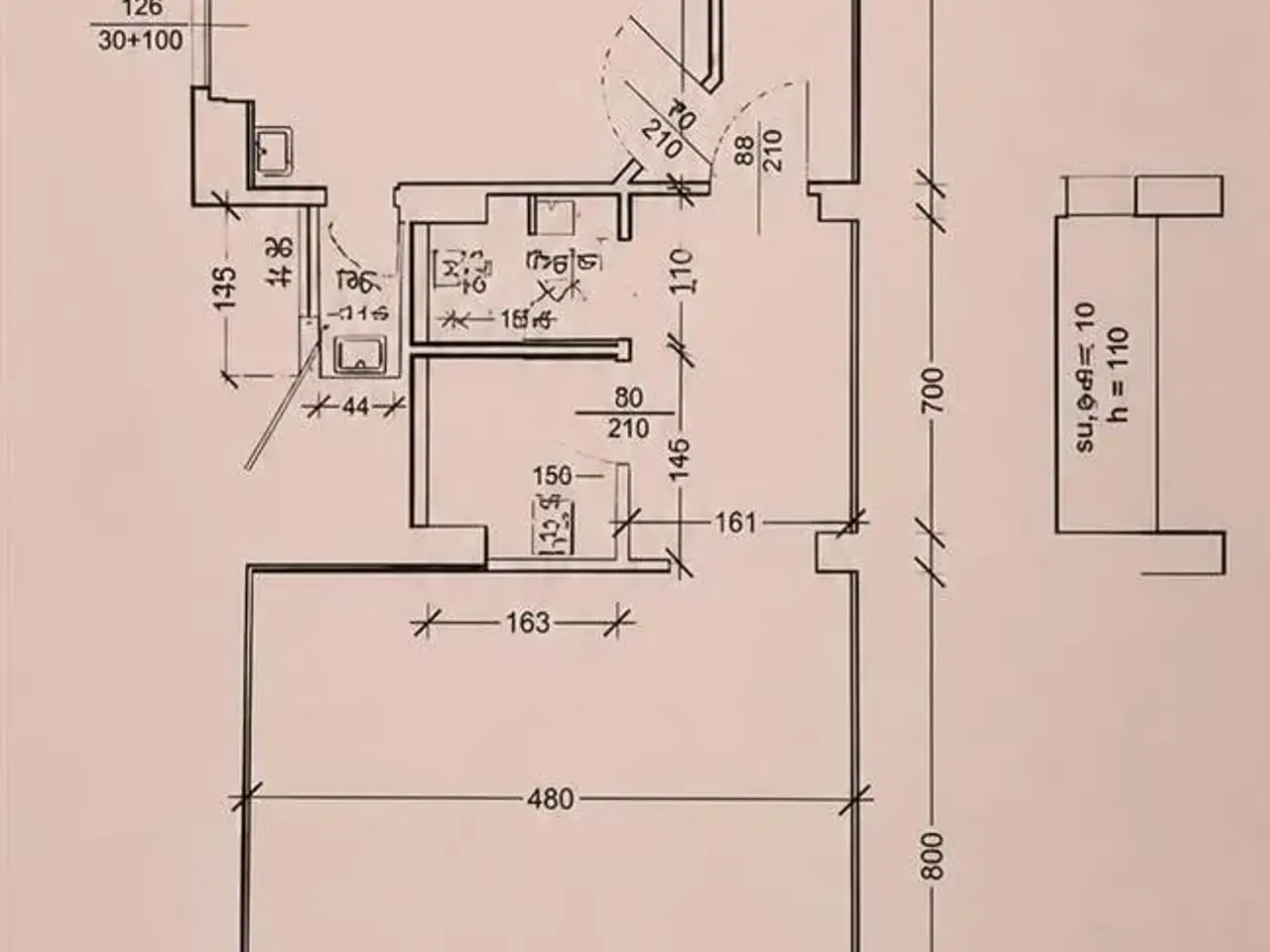 Negozio in Ferrucci, Firenze, {3} - Planimetria 1