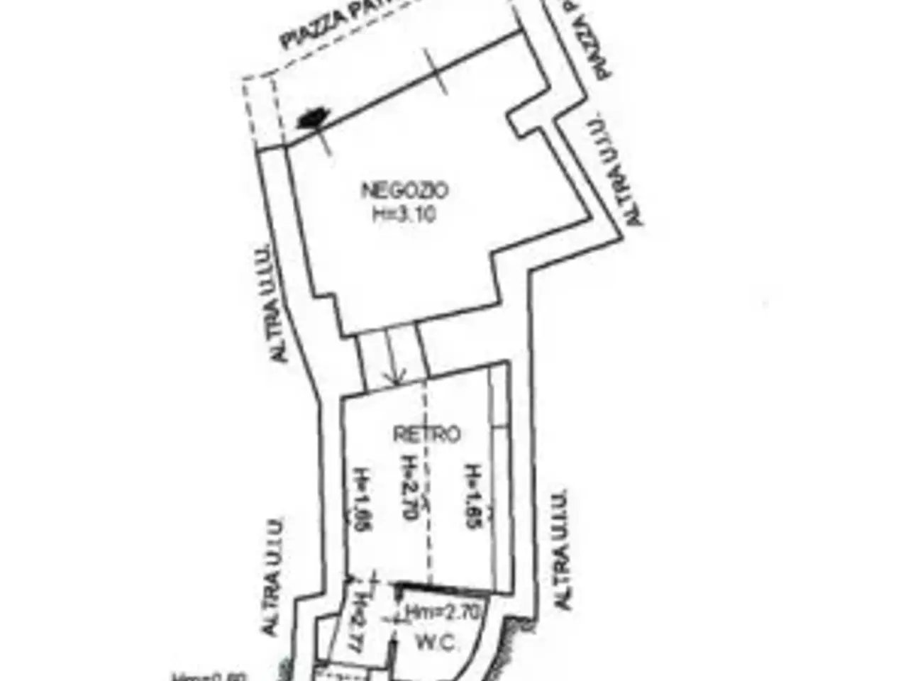 Negozio in Piazza Giovanni Battista Patrone 22, Varazze, {3} - Planimetria 1