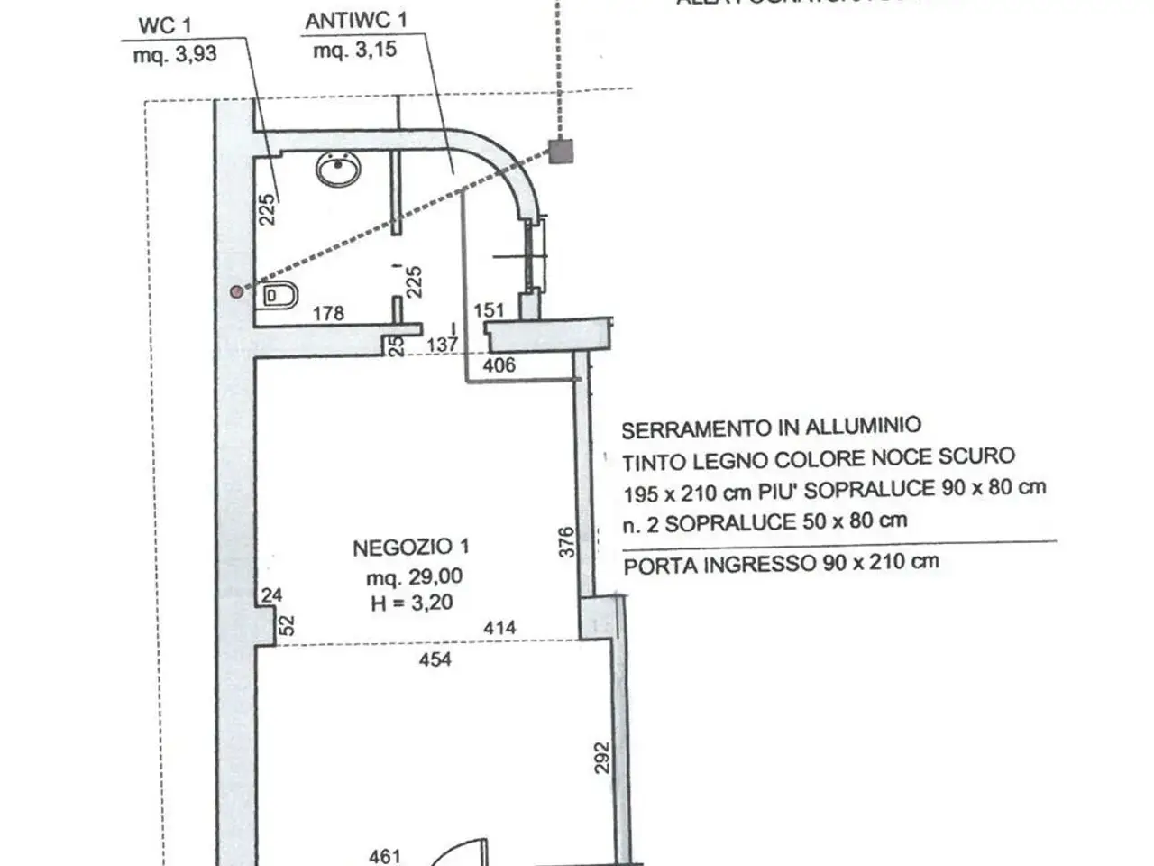 Negozio in Piazza Giuseppe Mazzini 19, Casatenovo, {3} - Planimetria 1
