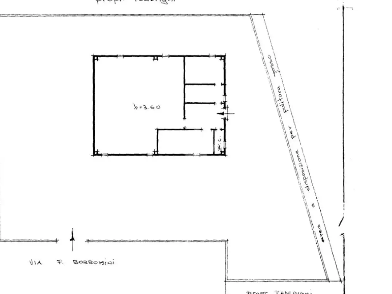 Capannone in Via Borromini 6, San Giuliano Terme, {3} - Planimetria 1