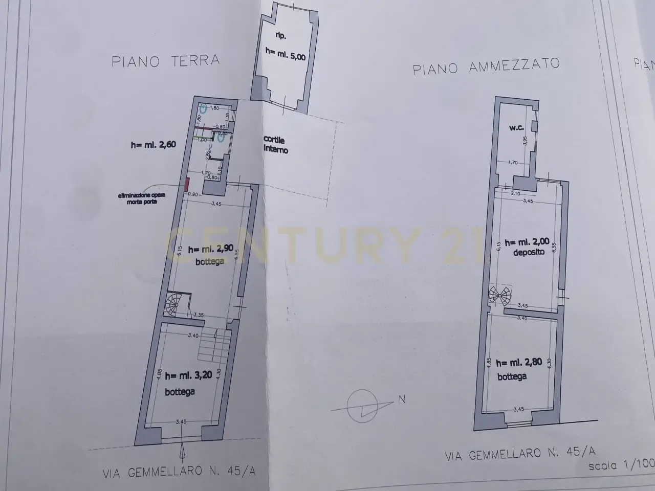 Ristorante in Via Gemmellaro 47/a, Catania, {3} - Planimetria 1