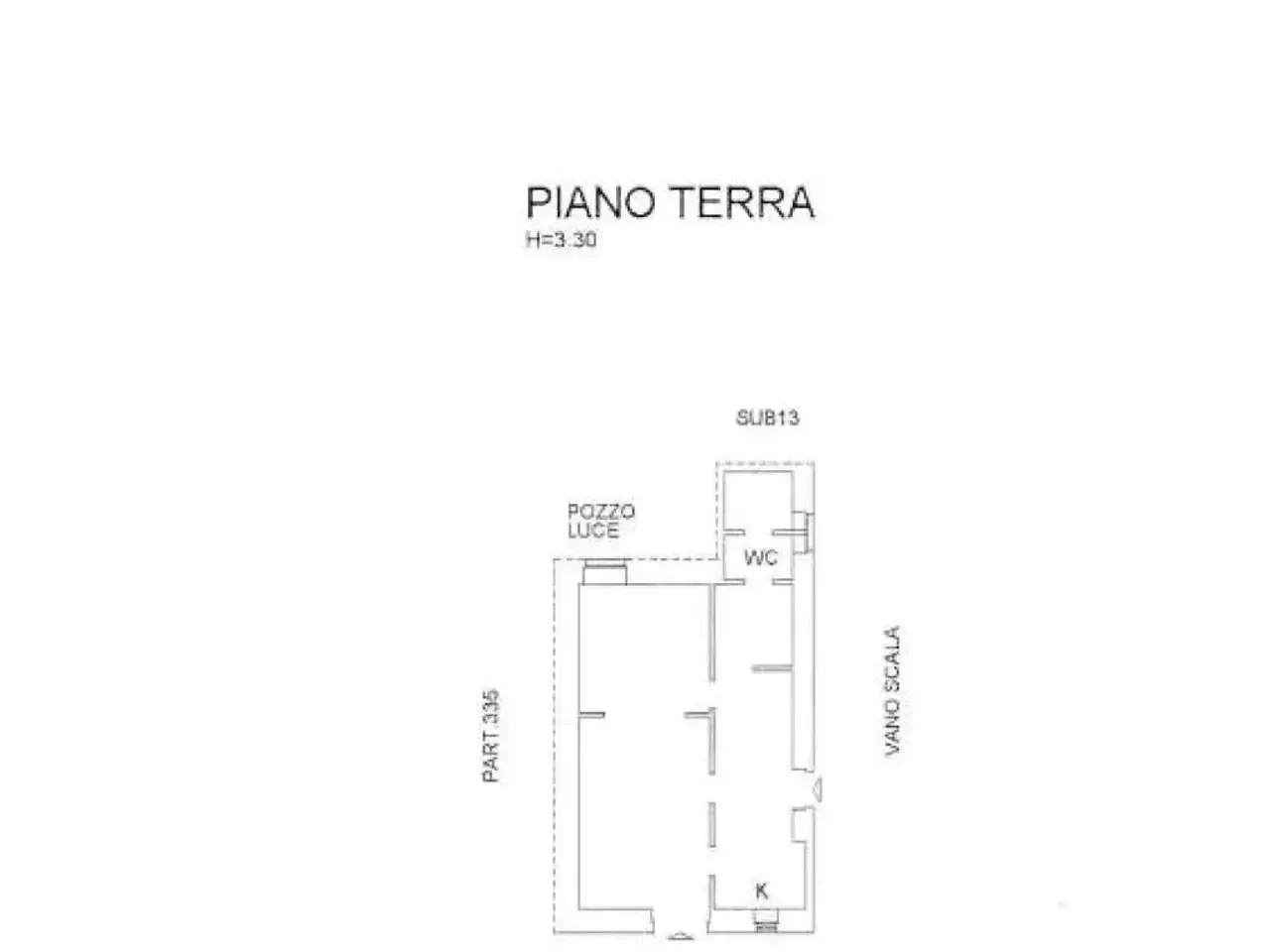 Bilocale in affitto, Via Francesco d'Alessio 54, Matera - Planimetria 1