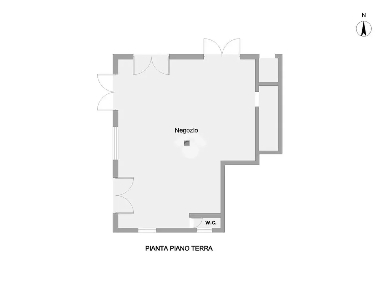 Negozio in Via Nazionale 415, Roseto Degli Abruzzi, {3} - Planimetria 1