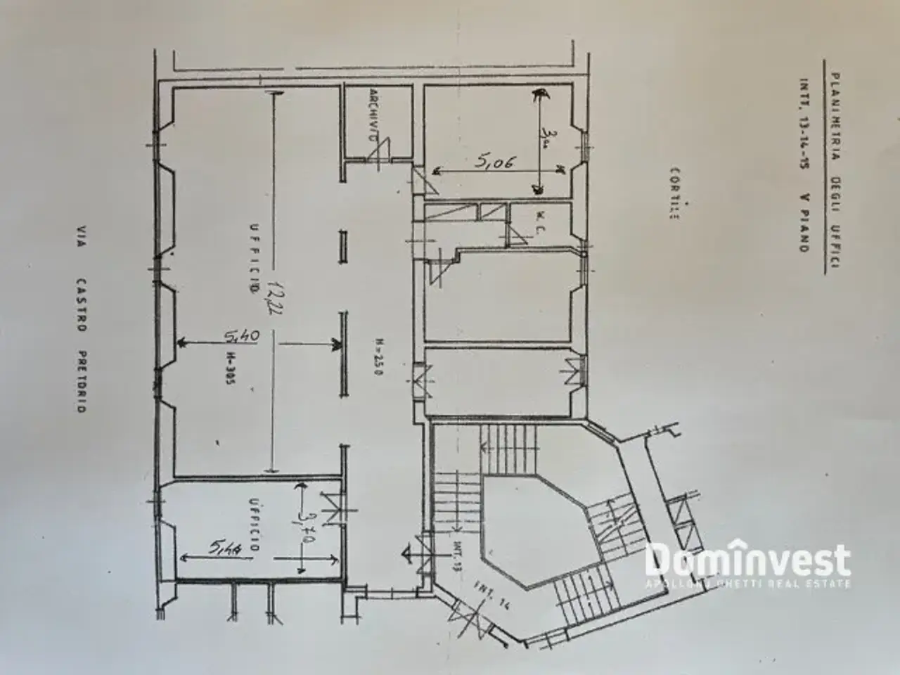 Ufficio in Via San Martino della Battaglia, Roma, {3} - Planimetria 1