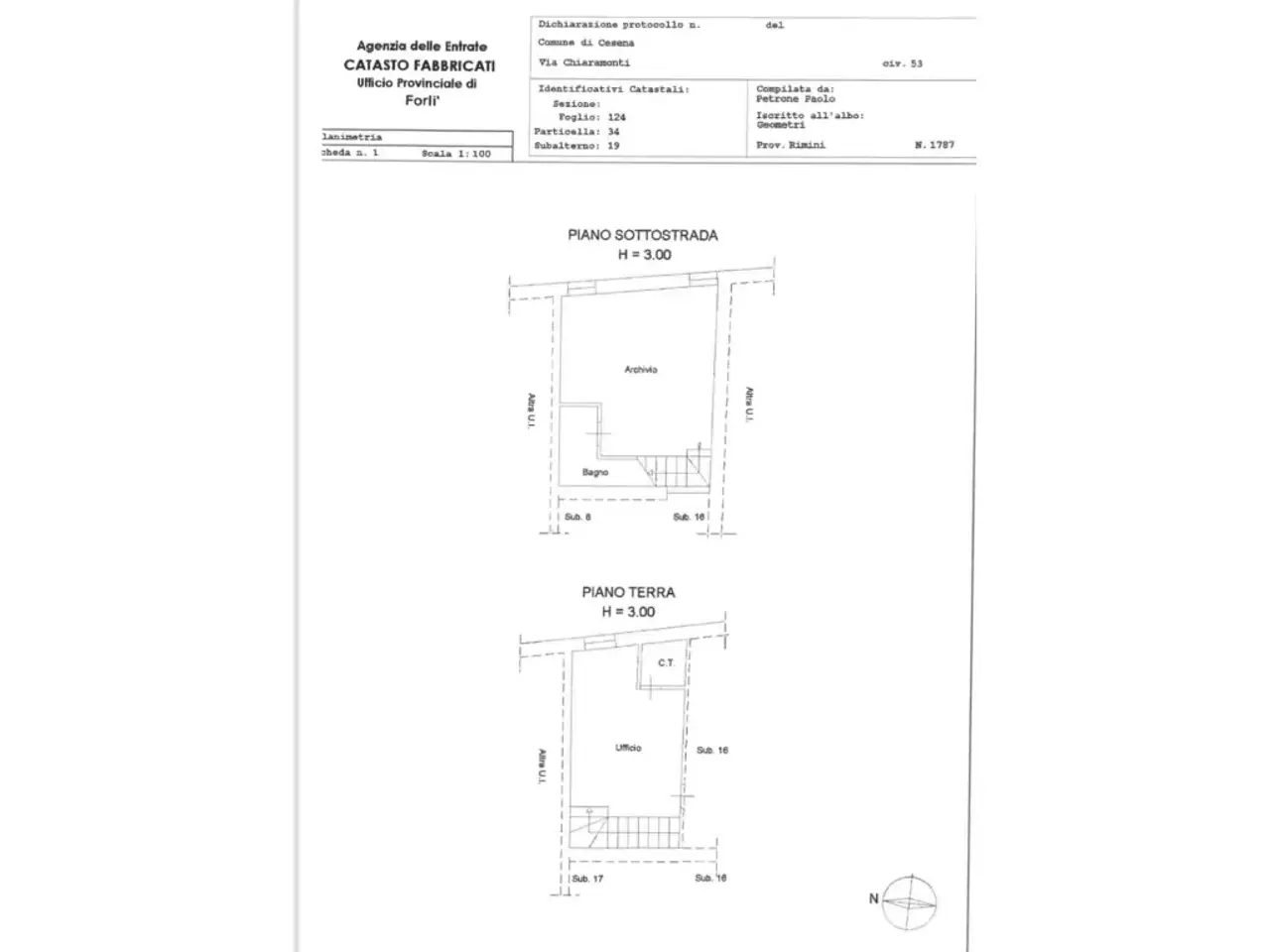 Ufficio in , Cesena, {3} - Planimetria 1