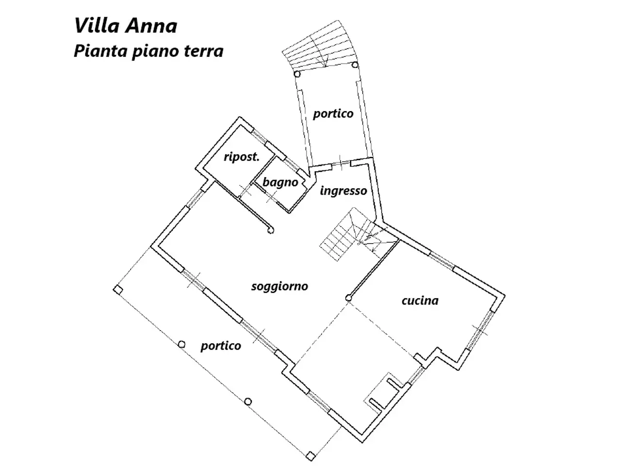 Agriturismo in Via di Cadoccia, Canterano, {3} - Planimetria 1