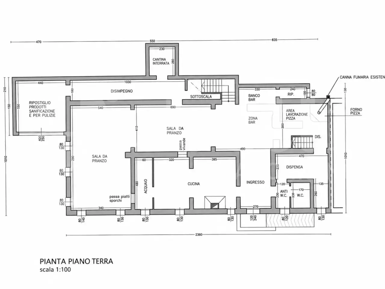 Palazzina commerciale in Via Tormene 6, Baone, {3} - Planimetria 1