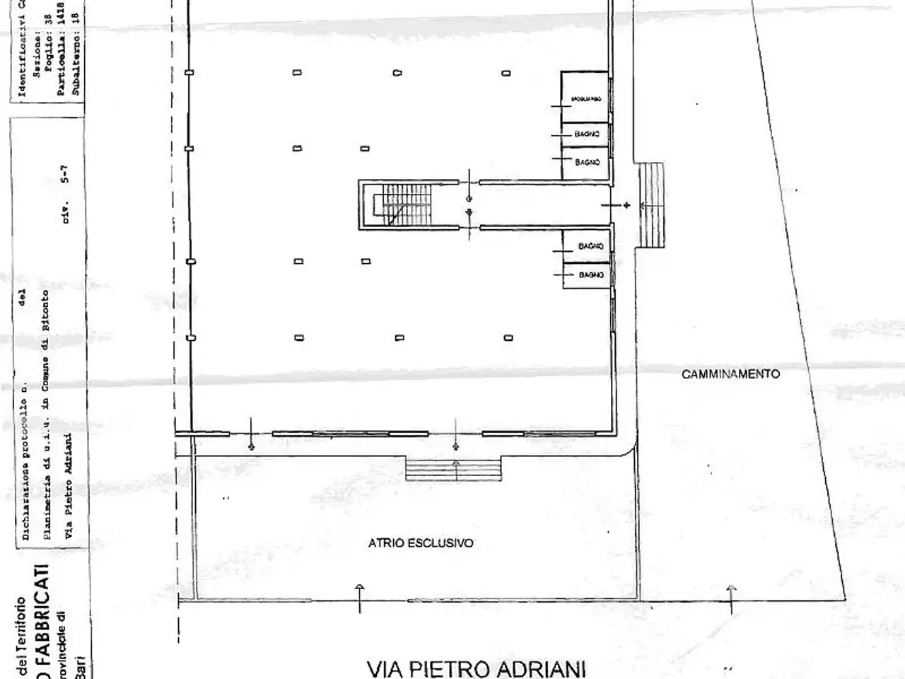 Fabbricato misto in Via Pietro Adriani, 5, 70032 Bitonto Ba, Italia 5, Bitonto, {3} - Planimetria 1
