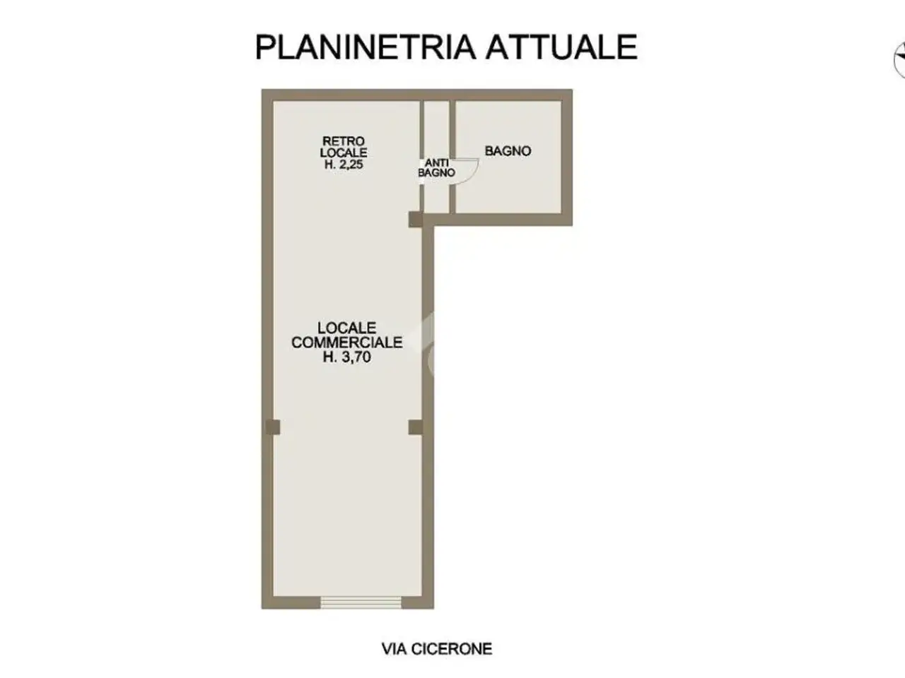 Negozio in Via Cicerone 15, Brindisi, {3} - Planimetria 1