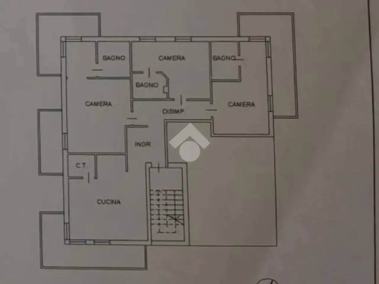 Albergo in Piazzle l. Giovannacci 2, Venezia, {3} - Planimetria 1