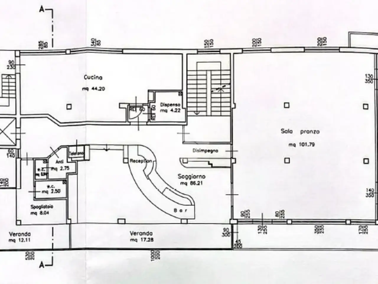 Albergo in Via Milano 7, Gatteo, {3} - Planimetria 1