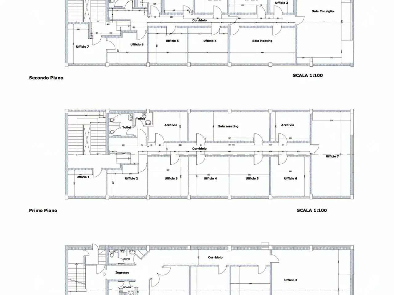 Ufficio in Via Pavia 71, Rivoli, {3} - Planimetria 1