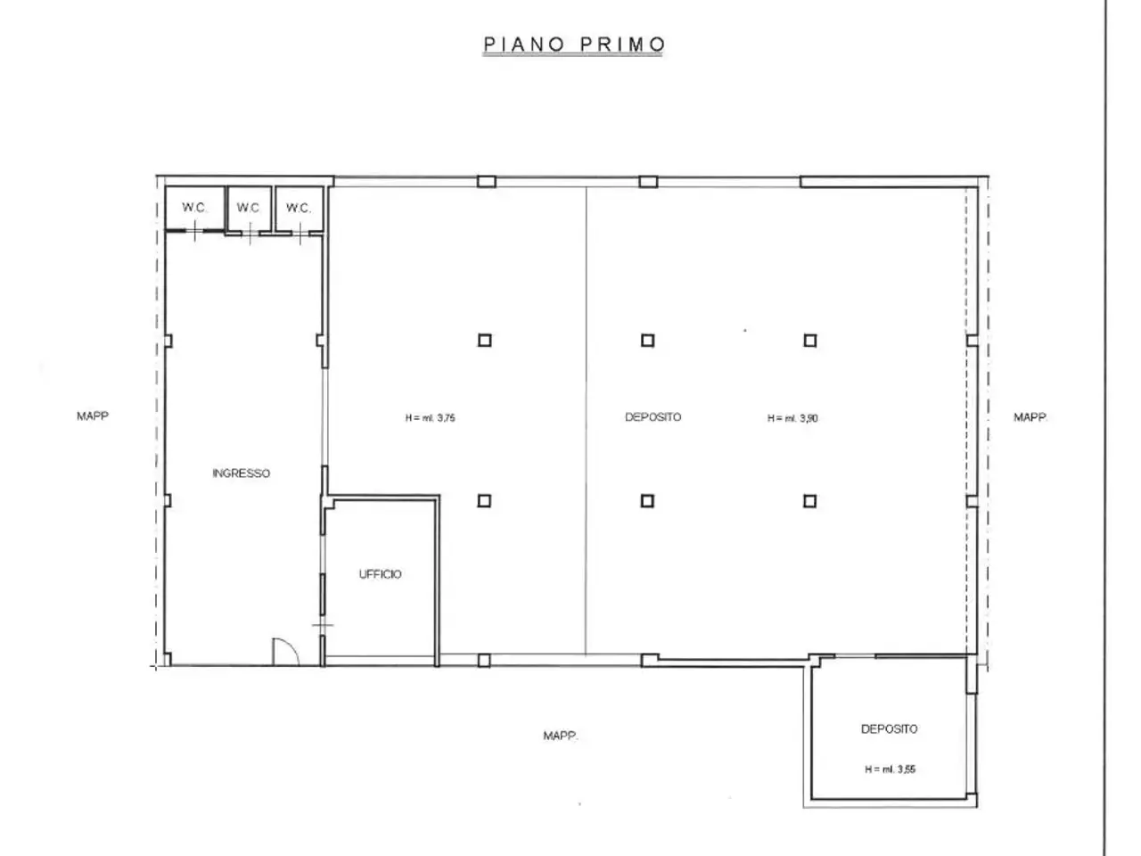 Capannone in Via Conturli, Carasco, {3} - Planimetria 1