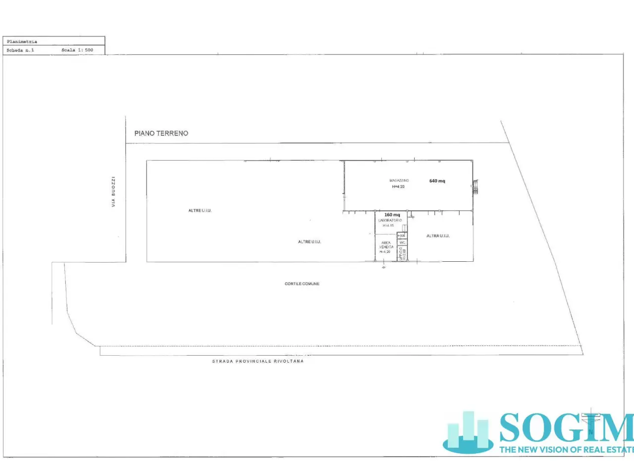 Negozio in Via Bruno Buozzi 21, Liscate, {3} - Planimetria 1
