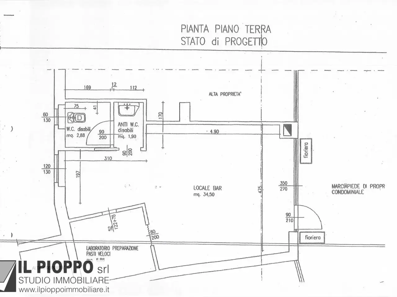 Esercizio commerciale in Via Giacomo Matteotti, Trento, {3} - Planimetria 1