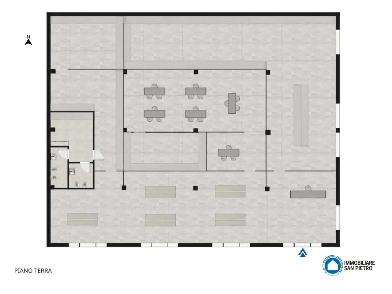 Negozio in Via Mattei 16, Riolo Terme, {3} - Planimetria 1
