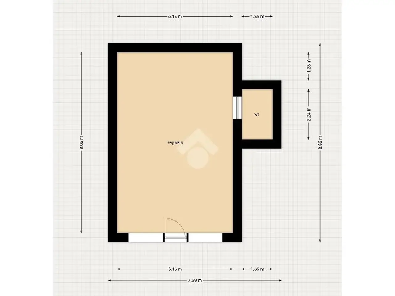 Negozio in Piazza Sant'Antonio, Breno, {3} - Planimetria 1